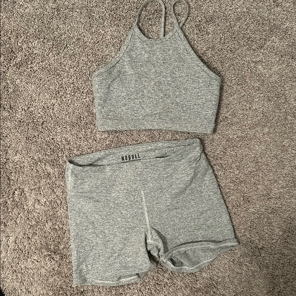 Nobull Sports Bra and Shorts Set